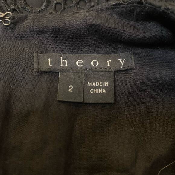 Theory black sleeveless mini dress size 2 - Picture 7 of 11